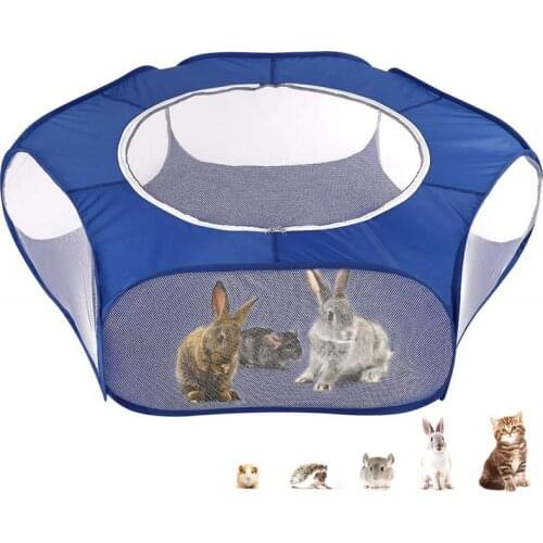 Portable Foldable Outdoor Indoor Dog House Kennels Fences Pet Tent Houses Playpen Puppy Cage Animal Crawling Pets Tents