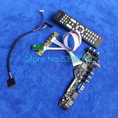 Fit N140BGE-L11/L12/L13/L21/L22/L23/L31/L32/L33 40 Pin LVDS USB 1366*768 digital LCD screen DVB-C 3663 controller board kit