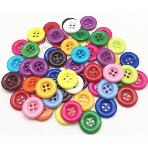 1000pcs/lot 18mm Baby Sewing Buttons Resin Round Button CARDMAKING EMBELLISHMENTS With 4 Holes For Scrapbooking