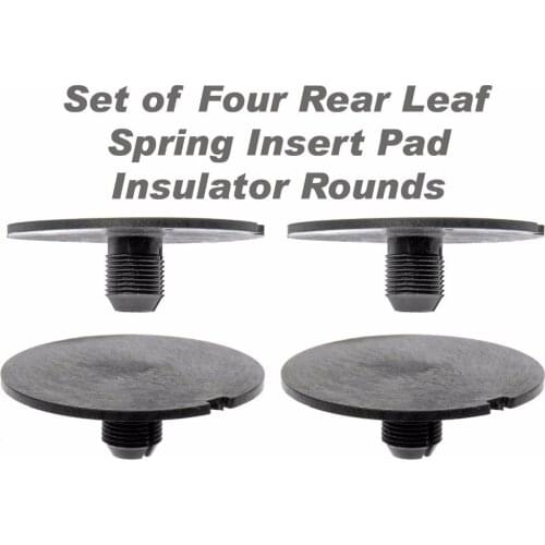 Rear Leaf Spring Plastic Insert Pad Spacer Insulator Round Set Of 4 Fits for 1998-2011 Chevy GMC Trucks (Replaces GM 20870046)
