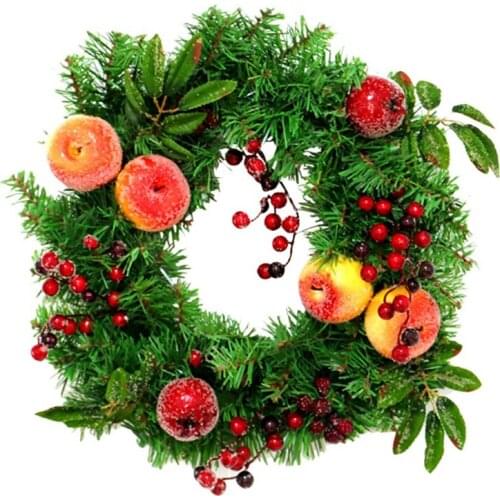 Christmas Wreaths Artificial Decoration Pomegranate Fruit Pendant Restaurant Wedding Home Front Door Field Garlands