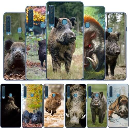 Wild boar Silicone phone case For Samsung A3 A5 A6 A7 A8 A9 plus A10 A20 A30 A40 A50 A70 A80 soft Cover