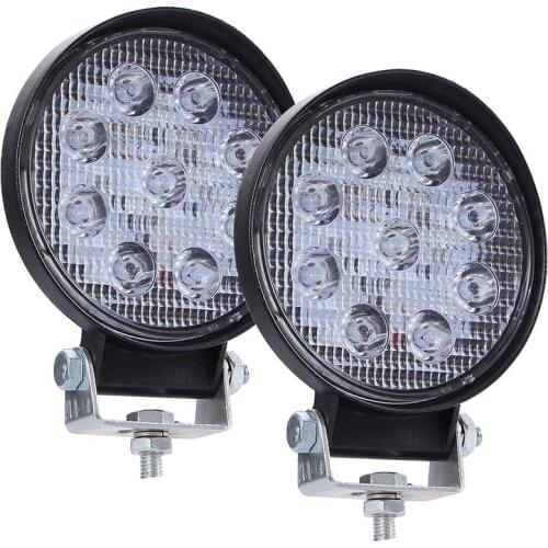 Led Light Bar 2Pcs 4 Inch 90W 9000Lm Round Spotlight Pod Off Road Fog Driving Roof Bar Bumper For Jeep,Suv Truck, Hunters