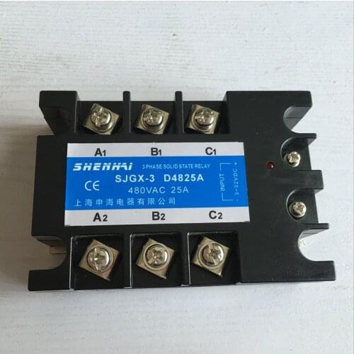 Three-phase solid state relay SJGX-3 D48 25A 480VAC