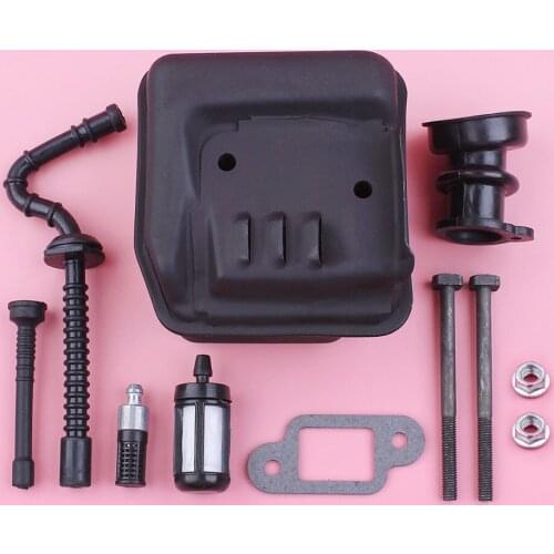 Exhaust Muffler Intake Manifold Fuel Oil Filter Line Kit For Stihl MS250 MS230 MS210 025 023 021 Chainsaw Spare Parts