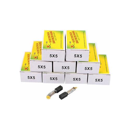 Electric Drill 9.5mm x 5mm x 5mm Motor Carbon Brushes Spare Part