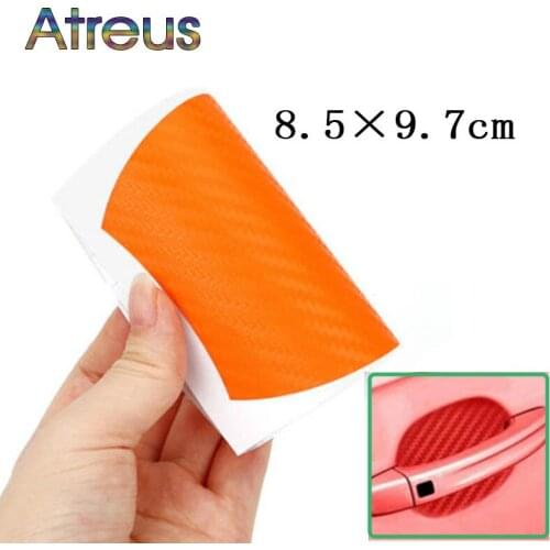 Car Door Handle Carbon Fiber Scratchproof Protective Membrane for kia Ceed Suzuki grand vitara Subaru Saab Lada Alfa Romeo159