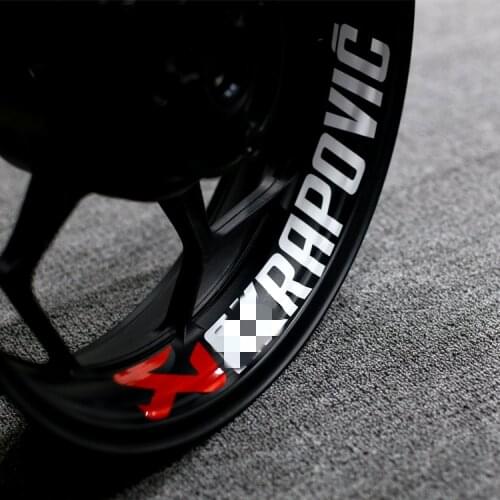 1PCS Car Styling Vinyl Decals Motorcycle Race Wheel Tire Tyre AK Moto Stickers Reflective