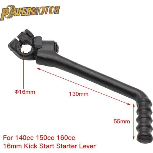 16mm Motorcycle Kick Start Starter Lever For 140cc 150cc 160cc Chinhese Pit Dirt Motor Bikes Engine Lifan YX YCF SDG SSR