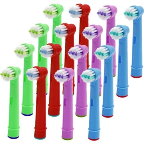 16pcs Replacement Kids Children Tooth Brush Heads For Oral B EB-10A Pro-Health Stages Electric Toothbrush Oral Care, 3D Excel