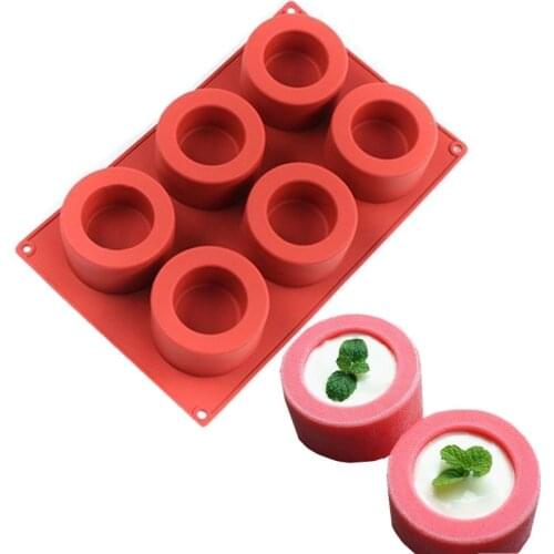 6 Compartment Round Concrete Planter Silicone Mold for Diy Handmade Plaster Flower Pot Candlestick Mould Home Decoration