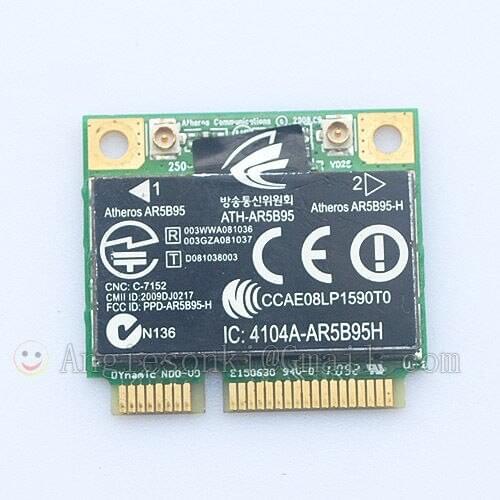 AR5B95 PCI-E 2.4G 150mbps 802.11 b/g/n Wireless WiFi WLAN Card for Atheros HP G42 CQ42 G62 CQ62 605560-005