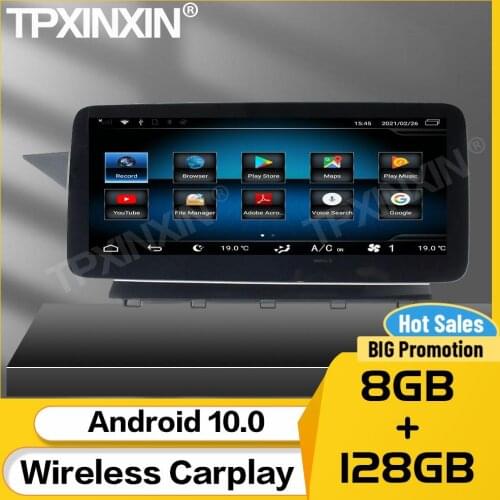 8+128G Car Stereo Receiver Android 10 For Mercedes Benz GLK X204 2008 2009 2010 2011 2012 NTG 4.0 2013 2014 NTG 4.5 BT Head Unit