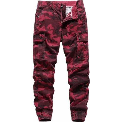 Men Fashion Trousers Streetwear Casual Camouflage Jogger Pants Tactical Military Pants Men Cargo Pants for Spring Autumn MY192