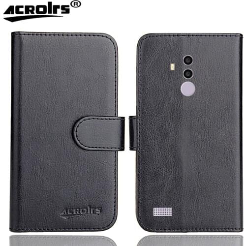 6 Colors BQ BQ-5517L Twin Pro Case Side Leather Vintage Luxury Retro Protective BQ BQ-5517L Twin Pro Phone Cover Credit Card