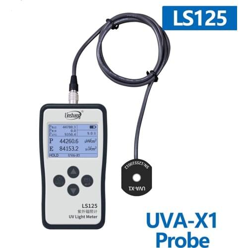 UVA-X1 probe for LS125 UV intensity meter test irradiance for 365nm UVA lamp light source in Aging machine