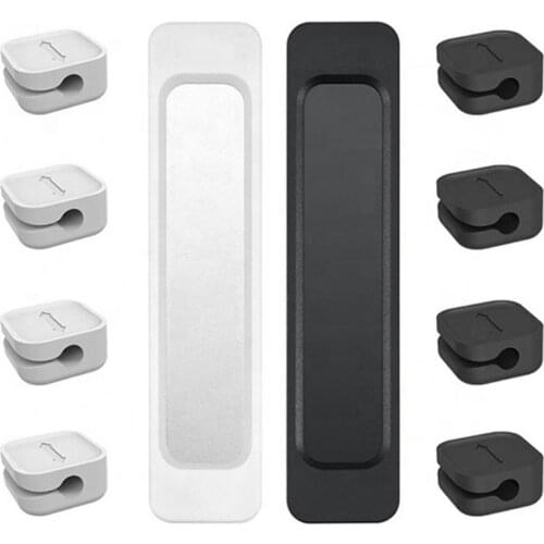 Cable Holder Cable Organizer USB Winder Self-adhesive Desktop Tidy Management Clips Holder For Mouse Keyboard Earphone Headset