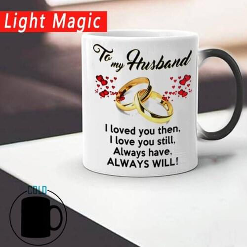To My Wife or Husband Your Honey Wedding Anniversary Gift Color Changed Coffee Mug Cup Drop Shipping