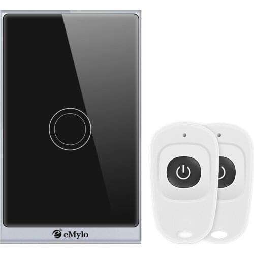 EMylo Smart WiFi Touch Panel Wall Light Switch Wireless Remote Control Timing Function Compatible with Alexa Echo, Google Home