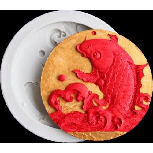 F109 of Clay Drop Molding Tool for Liquid Silicone Mould of Chinese Wind Carp