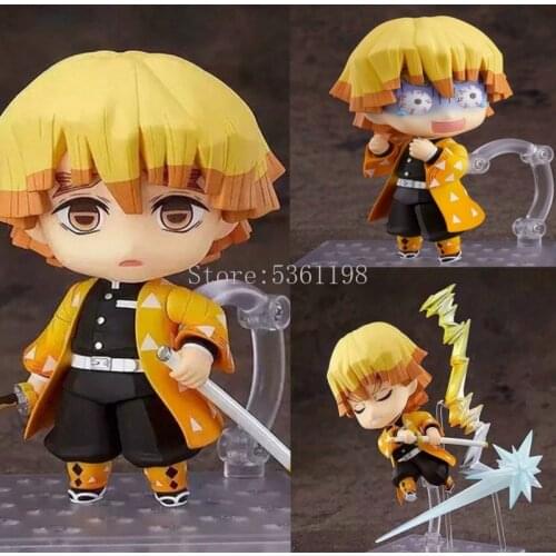 10cm Anime Figure Toys Demon Slayer Agatsuma Zenitsu 1334# Kamado Nezuko 1194# PVC Action Figure Toys Collection Model Doll Gift