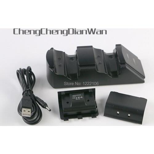 ChengChengDianWan Multifunctional Disk Storage Tower with dual charger station + 2pcs Rechargebale Batteries for XBOX ONE