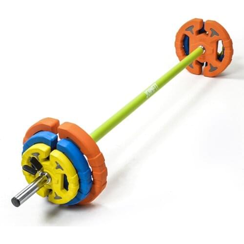 Polygonal 20KG Weightlifting Barbell Set, Household Ladies Rubber Coating Barbell, Cast Iron Plate Barbell For Gym Workout