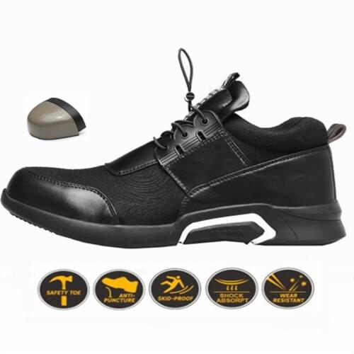 Work Safety Shoes Mens Boots Winter Steel Toe Waterproof Puncture Proof Work Shoes Men Luxury Brand Indestructible Shoes