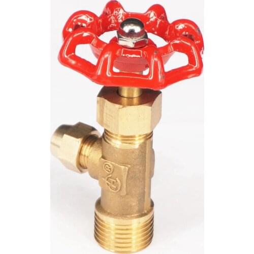 1/2" BSP Male x 6mm Flare Tube OD Brass Angle Needle Valve For Kitchen Diesel Stove Methanol oil 143 PSI