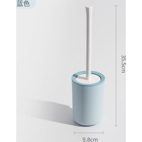 Wall-mounted toilet brush 35cm long handle groove brush head splash water floor toilet brush wholesale