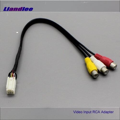 Original Video Input Switch RCA Adapter Connector Wire Cable For Toyota Car 6P Navigation DVD Special Rear View Camera