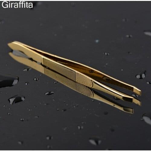 1PC Eyebrow Tweezer Stainless Steel Slant Tip Eyes Tweezer Clip For Face Hair Removal Make Up Tweezers Tools 9cm