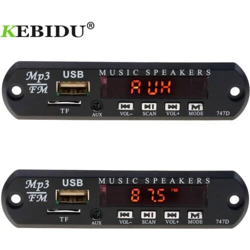 Mp3 Decoder Board 5V 12V MP3 Decoder Board Remote Module USB AUX 3.5 Mm TF FM Radio Audio MP3 Player For Car Remote Music Speake