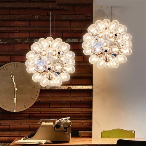 Nordic Taraxacum bubbles Pendant Lights Glass Mirror Ball Kitchen Hanging Lamp Modern Living Dining room bar decor Light Fixture