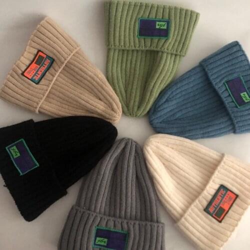Casual New Winter Hat Solid Wool Blend Beanies Hats For Women Spring Fashion Wool Warm Skullies Beanies Hats Caps For Men Women