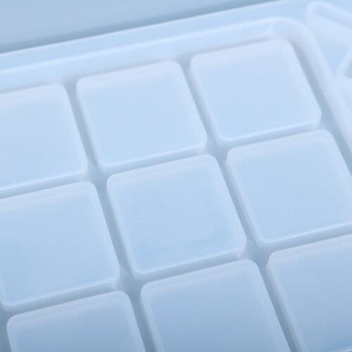 Crystal Epoxy Resin Mold Funny Game Tic-Tac-Toe Cabochon OX Board Silicone Mould A0NF