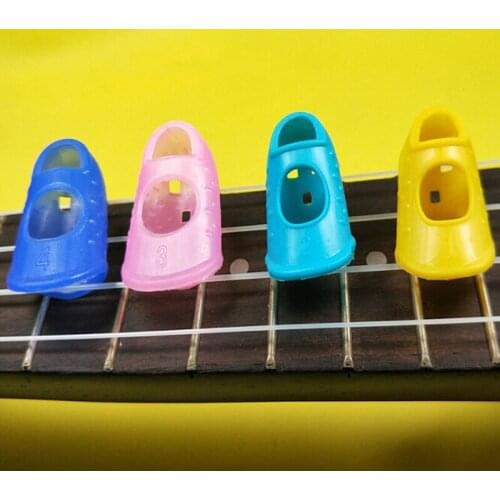 4Pcs/Set Guitar Fingertip Protectors Finger Guards for Guitar Ukulele Bass Accessories ABS Non-slip finger grip