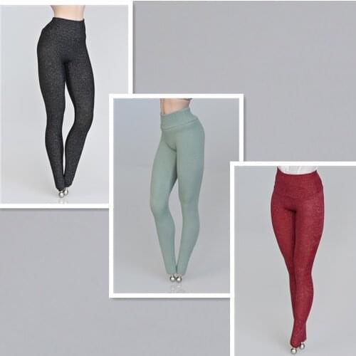 1/6 Female soft Yoga clothes green/black sports Tight pants for 12 inches PH Doll Jiaou doll TBLeague Figure Body Accessories