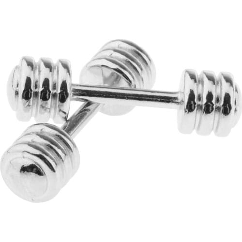 1/12 Miniature Alloy Dumbbells Baby Doll Gym Furniture Supplies