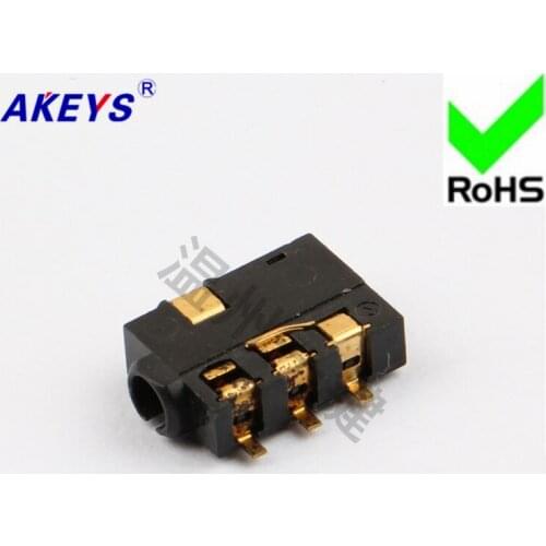 10 PCS PJ-221 Power outlet 2.5 headphone socket 5 foot patch 2 fixed foot 2.5 MM socket base