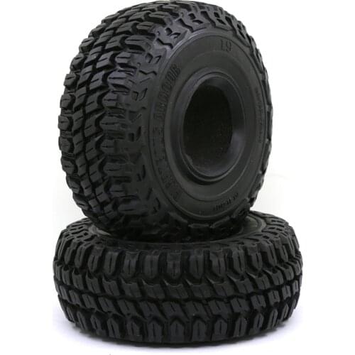 2pcs 126MM 1.9" Rubber Rocks Tyres / Wheel Tires for 1:10 RC Rock Crawler Axial SCX10 90046 AXI03007 D90 D110 TF2 Traxxas