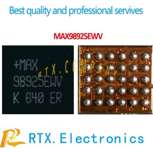 2pcs/lot MAX98925EWV audio IC for Huawei P8 MATE8 honor 7 7I mobile phone cuicirt repair audio power supply IC MAX98925 98925EWV