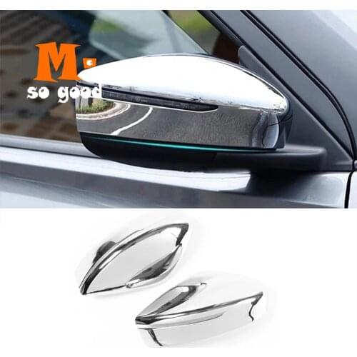 2016 17 18 19 2020 For Nissan Kicks Car Rearview Mirror Cover Trim ABS Carbon Fibre Exterior Accessories Styling Sticker 2 Pcs