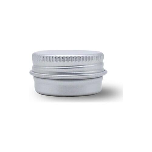 50pcs/lot--Dia.26mm * H 15mm 5g Cosmetic Aluminium Containers Small Empty Skin Care Cream Sample Storage Jars Party Gift Boxes