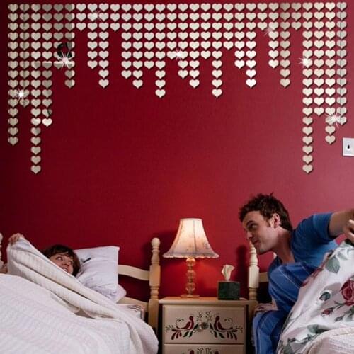 Acrylic Mirror Wall Stickers Bedroom TV Wall 3d Wall Stickers Mosaic Background Stickers DIY Art Wall Decor