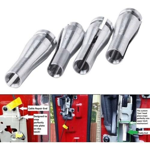 Car Door Handle Latch Cable Repair Kit Ends Fixes for Ford F150 F250 F350 Ranger Back