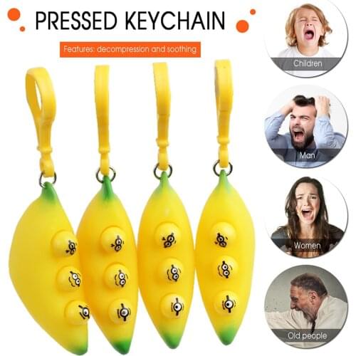 Bananas Squeeze Sensory Stress Toys Push Bubble Toys Adult Children Sensory Toy To Relieve Autism