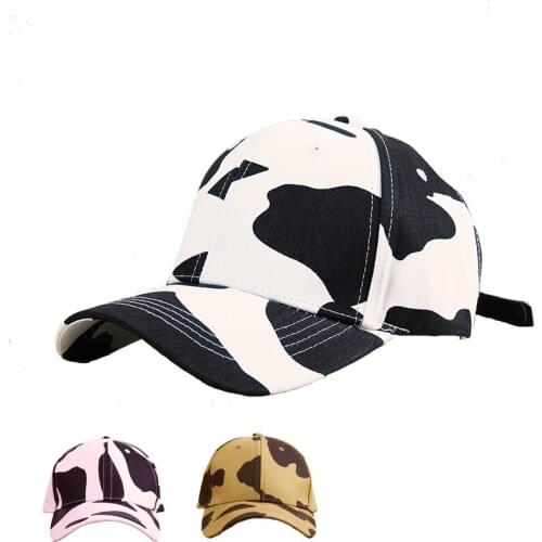 Baseball Cap for Men Womens Adjustable Cows Print Sun Hat Girls Cotton Snapback Peaked Cap Trucker Student Hats Бейсболка
