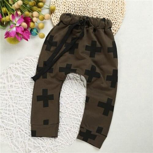 2020 Boy Pants Kids spring autumn Clothes children harem pants for baby boys trousers cross black grey green