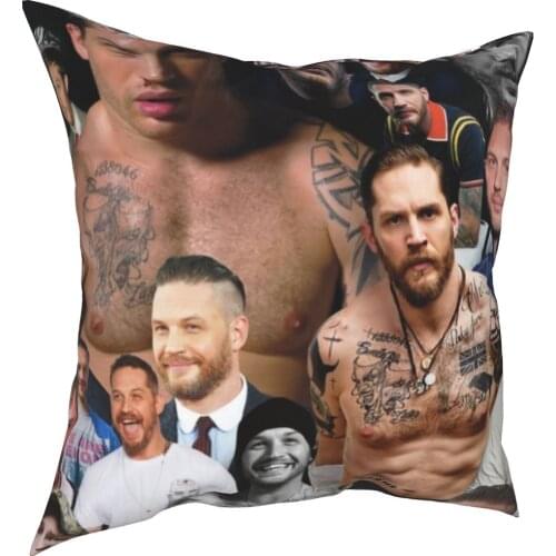 Warrior Tom hardy decorative cushion cover figure cushion cover 45 cm linen pillow residential culture